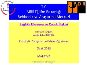 T C Milli Eitim Bakanl Rehberlik ve Aratrma