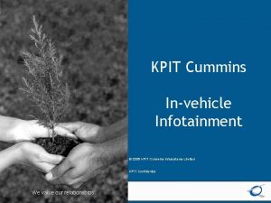 KPIT Cummins Invehicle Infotainment 2008 KPIT Cummins Infosystems