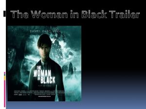 The Woman in Black Trailer Representation Gender in