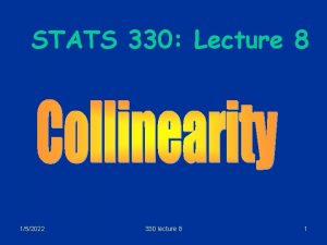 STATS 330 Lecture 8 152022 330 lecture 8