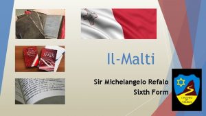 IlMalti Sir Michelangelo Refalo Sixth Form 1 IlMalti