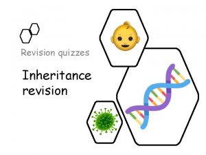 Revision quizzes Inheritance revision Quiz 1 Identify the