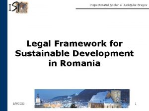 Inspectoratul colar al Judeului Braov Legal Framework for