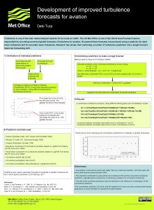 Development of improved turbulence forecasts for aviation Debi