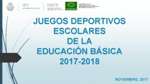 JUEGOS DEPORTIVOS ESCOLARES DE LA EDUCACIN BSICA 2017