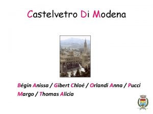 Castelvetro Di Modena Bgin Anissa Gibert Chlo Orlandi