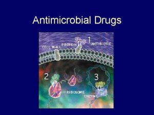 Antimicrobial Drugs The classification of antimicrobial drugs Antimicrobials