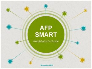 AFP SMART Facilitators Guide November 2015 Avoiding the