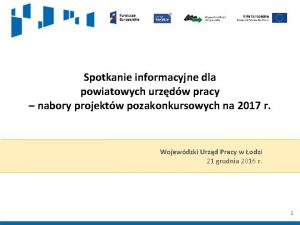 Spotkanie informacyjne dla powiatowych urzdw pracy nabory projektw