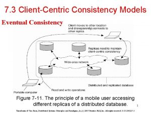 7 3 ClientCentric Consistency Models Eventual Consistency Figure