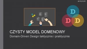 kamgrzybek CZYSTY MODEL DOMENOWY DomainDriven Design taktycznie i
