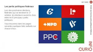 OCT 2019 Lors des prochaines lections fdrales qui