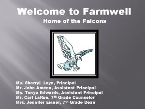 Welcome to Farmwell Home of the Falcons Ms