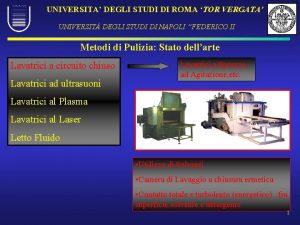 UNIVERSITA DEGLI STUDI DI ROMA TOR VERGATA UNIVERSIT