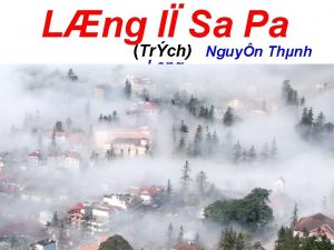 Lng l Sa Pa Trch Nguyn Thnh Long