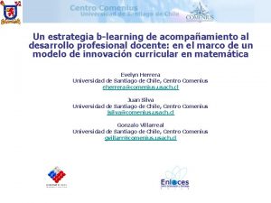 Un estrategia blearning de acompaamiento al desarrollo profesional