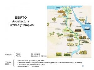 EGIPTO Arquitectura Tumbas y templos materiales Valores estticos