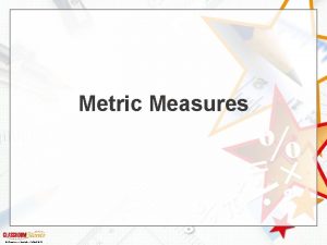 Metric Measures Classroom Secrets Limited 2019 Introduction Match