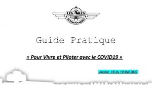 Guide Pratique Pour Vivre et Piloter avec le