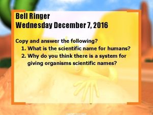 Bell Ringer Wednesday December 7 2016 Copy and