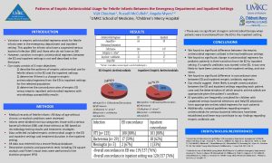 Patterns of Empiric Antimicrobial Usage for Febrile Infants