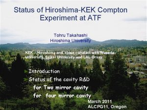 Status of HiroshimaKEK Compton Experiment at ATF Tohru