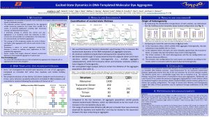 ExcitedState Dynamics in DNATemplated Molecular Dye Aggregates Jonathan