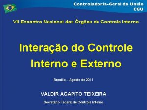 VII Encontro Nacional dos rgos de Controle Interno