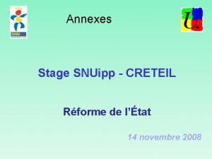 Annexes Stage SNUipp CRETEIL Rforme de ltat 14