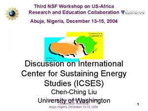 Third NSF Workshop on USAfrica Research and Education