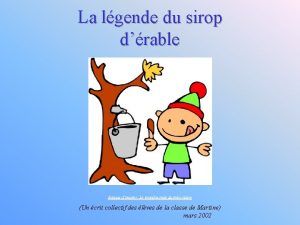 La lgende du sirop drable Banque dimages Le