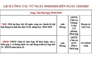 LCH CNG TC T NGY 09032020 N NGY