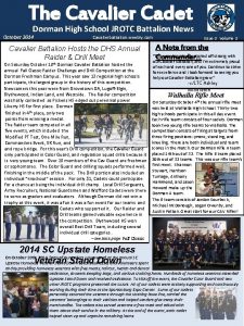 The Cavalier Cadet Dorman High School JROTC Battalion