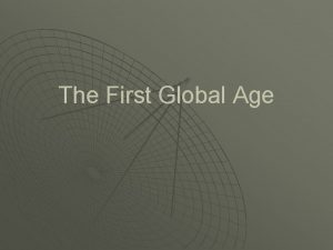 The First Global Age Suleimans Golden Age u