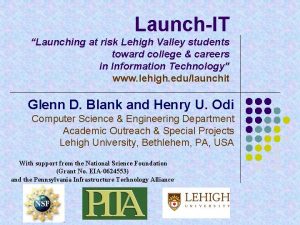 LaunchIT Launching at risk Lehigh Valley students toward