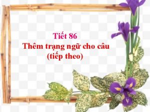 Tit 86 Thm trng ng cho cu tip