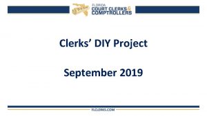 Clerks DIY Project September 2019 Clerks DIY Project