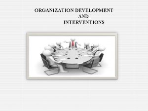 ORGANIZATION DEVELOPMENT AND INTERVENTIONS ORGANIZATIONAL DEVELOPMENTOD CONTENTS O