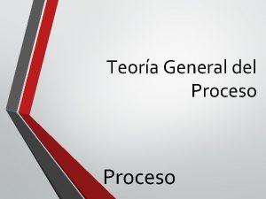 Teora General del Proceso Procedimiento Ordinario Fase de