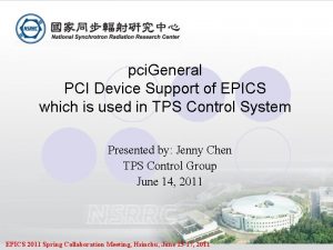 pci General PCI Device Support of EPICS which