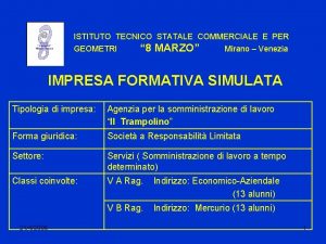 ISTITUTO TECNICO STATALE COMMERCIALE E PER GEOMETRI 8