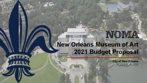 New Orleans Museum of Art 2021 Budget Proposal