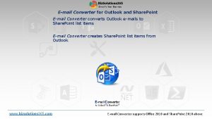 Email Converter for Outlook and Share Point Email