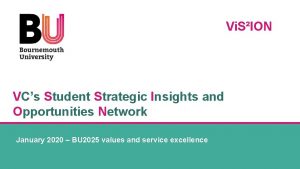 Vi SION VCs Student Strategic Insights and Opportunities