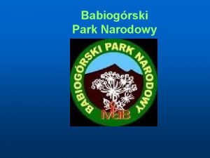 Babiogrski Park Narodowy Zwierzta Babiogrskiego Parku Narodowego Bieszczadzki