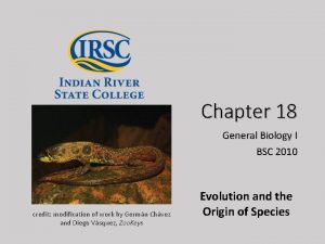 Chapter 18 General Biology I BSC 2010 credit