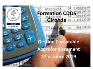 Formation CDOS Gironde Gestion Comptable Approfondissement 12 octobre