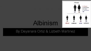 Albinism By Deyanara Ortiz Lizbeth Martinez Albinism Definition