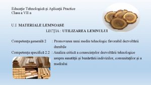 Educaie Tehnologic i Aplicaii Practice Clasa a VII