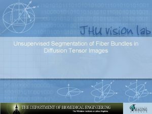 Unsupervised Segmentation of Fiber Bundles in Diffusion Tensor
